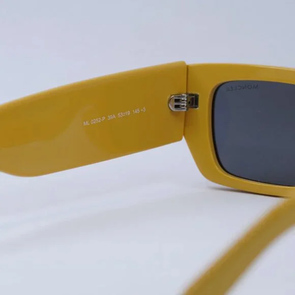 ?️ New Moncler ML0252-P 39A Sunglasses - Shiny Yellow  display picture 2